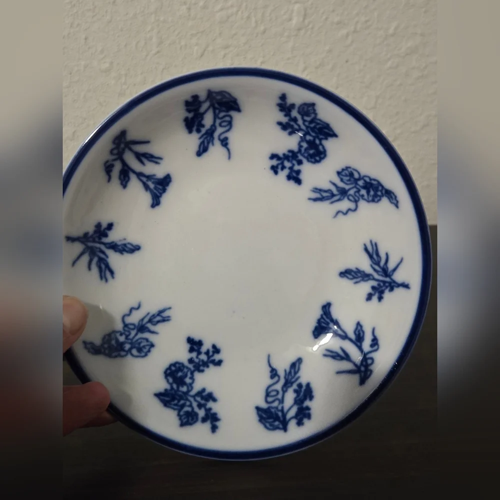 Williams Sonoma French Floral Saucer Plates